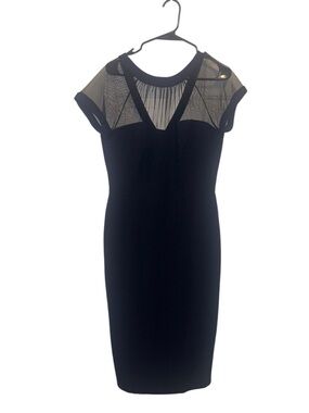 Elegant Yoke Sheath Dress - Evening Dress